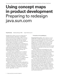 Concept Maps in Product Development Preparing to Redesign Java.Sun.Com