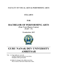 Guru Nanak Dev University Amritsar