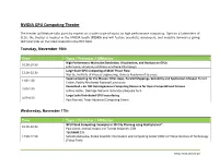 NVIDIA GPU Computing Theater
