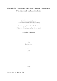 Biocatalytic (De)Carboxylation of Phenolic Compounds: Fundamentals and Applications