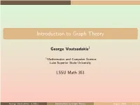 Introduction to Graph Theory