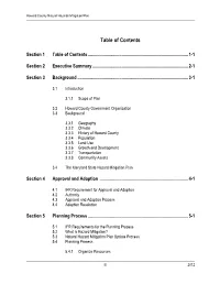 Table of Contents