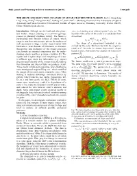 THE SHAPE and ELEVATION ANALYSIS of LUNAR CRATER's TRUE MARGIN. Bo Li1, Zongcheng Ling1, Jiang Zhang1, Zhongchen Wu1, Yuheng