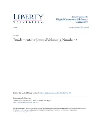 Fundamentalist Journal Volume 3, Number 2