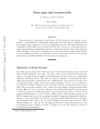 Mass Gaps and Braneworlds--In Memory of Peter Freund
