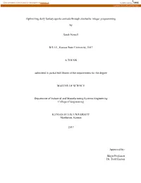 Optimizing Daily Fantasy Sports Contests Through Stochastic Integer Programming