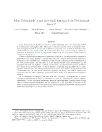 Schur Polynomials Do Not Have Small Formulas If the Determinant Doesn't!