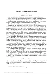 Simply Connected Spaces