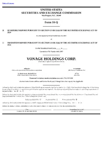 VONAGE HOLDINGS CORP. (Exact Name of Registrant As Specified in Its Charter)