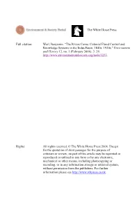 Weil, Benjamin. "The Rivers Come: Colonial Flood Control and Knowledge Systems in the Indus Basin, 1840S–1930S." Environment and History 12, No