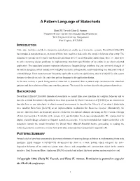 A Pattern Language of Statecharts