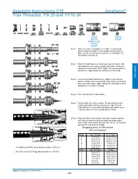 Assembly Instructions-C15 Amphenol® Triax Threaded, 7/8-20 and 11/16-24