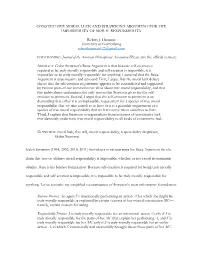 Constitutive Moral Luck and Strawson's Argument For