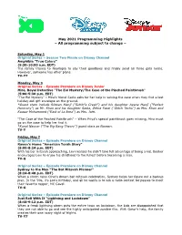 DC DXD DJ MAY 2021 Programming Highlights
