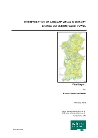 Interpretation of LANDMAP Visual and Sensory Change Detection Pack: Powys