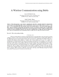 A Wireless Communication Using Bubls