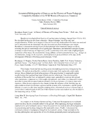 Annotated Bibliography of Sources on the History of Piano Pedagogy Compiled by Members of the NCKP Historical Perspectives Committee