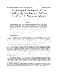 The Effects of the Business Cycle on Oligopoly Coordination: Evidence from the U.S