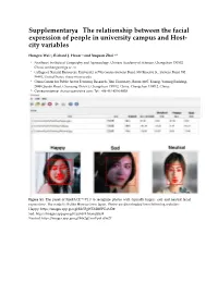 The Relationship Between the Facial Expression of People in University Campus and Host- City Variables