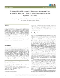 An Unusual Presentation of Chronic Myeloid Leukemia