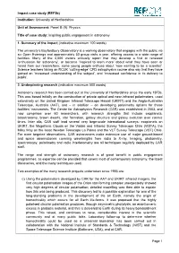 Impact Case Study (Ref3b) Page 1 Institution: University Of