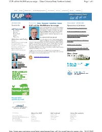 Page 1 of 1 UUP Call for Mcwilliams to Resign
