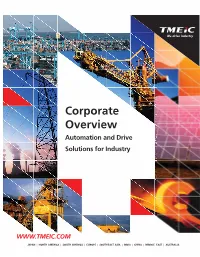 Corporate Overview Automation and Drive Solutions for Industry