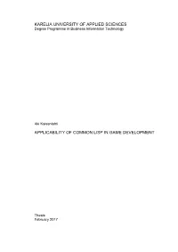 KARELIA UNIVERSITY of APPLIED SCIENCES Degree Programme in Business Information Technology