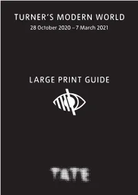 Large Print Guide Turner's Modern World