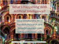 TEDX – What's Happening with Artificial Intelligence