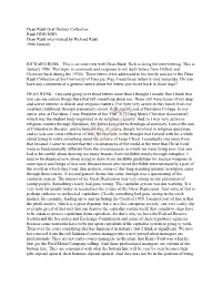 This Is an Interview with Dean Rusk