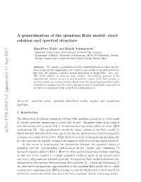 A Generalization of the Quantum Rabi Model: Exact Solution and Spectral Structure