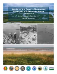 Monitoring and Adaptive Management Manual