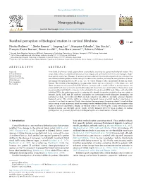 Residual Perception of Biological Motion In