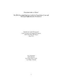 TPO Processing Experience and Implications