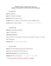 1 RESOBOX Japanese Language from Anime Class Beginner To