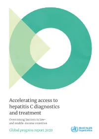 Accelerating Access to Hepatitis C Diagnostics and Treatment