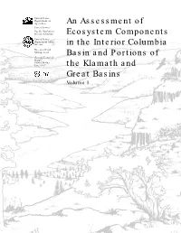 Assessment of Ecosystem Components, Volume I