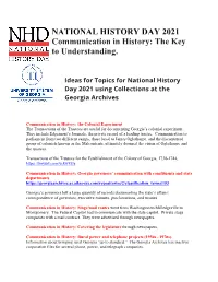 Communication in History: the Key to Understanding