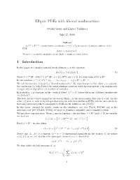 Elliptic Pdes with Fibered Nonlinearities