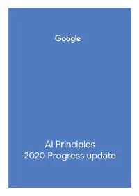 AI Principles 2020 Progress Update