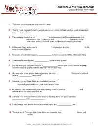 Class 2 Packet: Worksheet