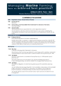 Conference Programme