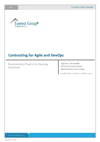 Contracting for Agile and Devops