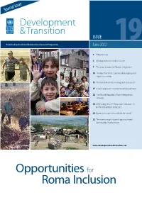 Opportunities for Roma Inclusion Editorial Note