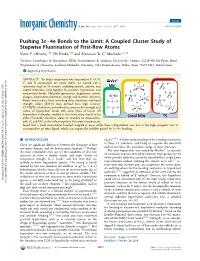 Pushing 3C–4E Bonds to the Limit: a Coupled Cluster Study of Stepwise