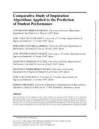 Comparative Study of Imputation Algorithms Applied To