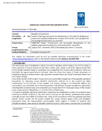 INDIVIDUAL CONSULTANT PROCUREMENT NOTICE Date: July 30, 2021 Reference Number: IC-2021-080