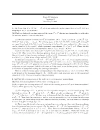 Is an N-Sheeted Covering Space Then P∗(Π1(X,E X˜0)) Is a Subgroup of Π1(X,X0) of Index N