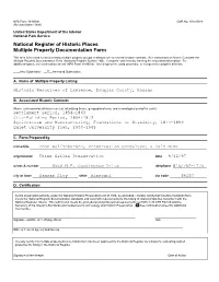 National Register of Historic Places Multiple Property Documentation Form